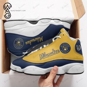 Mlb Milwaukee Brewers Air Jordan 13 Shoes