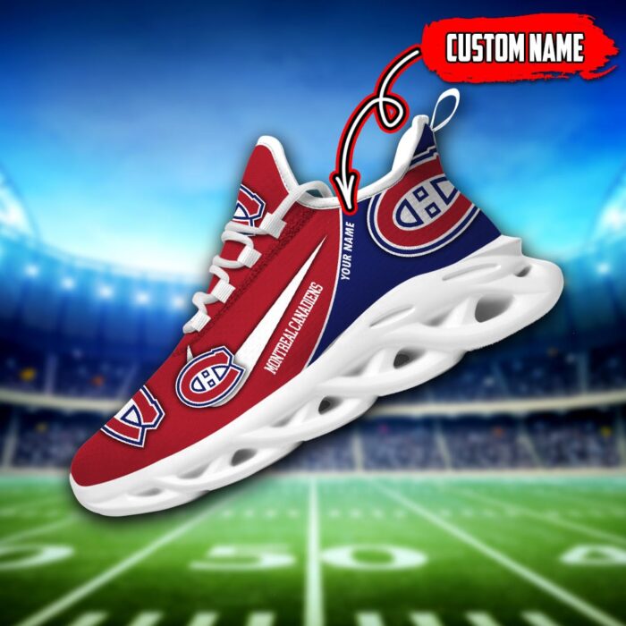 Montreal Canadiens Custom Name NHL New Max Soul Shoes