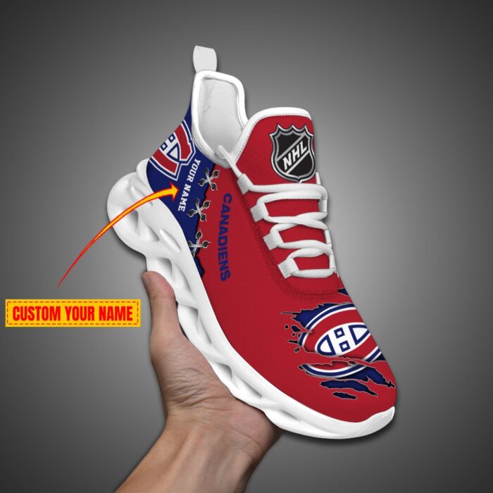 Montreal Canadiens Personalized NHL Max Soul Shoes