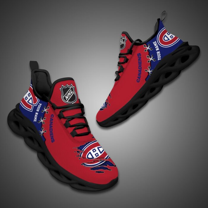 Montreal Canadiens Personalized NHL Max Soul Shoes