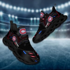 Montreal Canadiens Personalized NHL Sport Black Max Soul Shoes