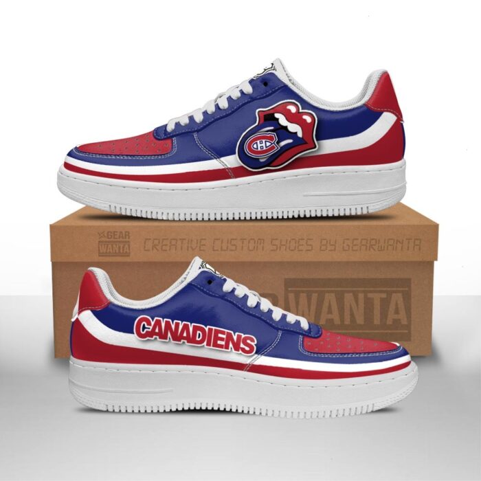 Montreal Canadiens Sneakers Custom Force Shoes Sexy Lips For Fans