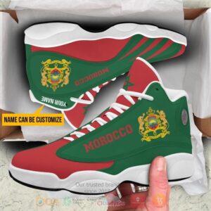 Morocco Personalized Green Air Jordan 13 Shoes