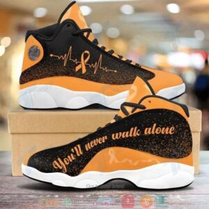 Multiple Sclerosis Youll Never Walk Alone Running Air Jordan 13 Sneaker Shoes