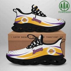 NBA Los Angeles Lakers White Gold Max Soul Shoes V2