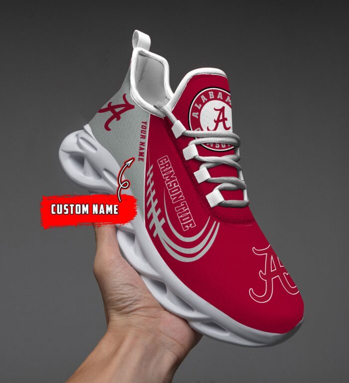 NCAA Alabama Crimson Tide Max Soul Sneaker Custom Name 05 M12