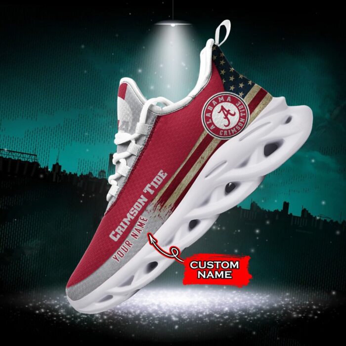 NCAA Alabama Crimson Tide Max Soul Sneaker Custom Name 42 M1