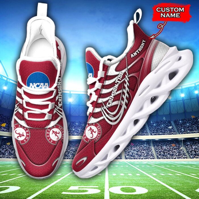 NCAA Alabama Crimson Tide Max Soul Sneaker Custom Name 65 M12HTN4308