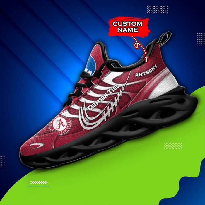 NCAA Alabama Crimson Tide Max Soul Sneaker Custom Name 65 M12HTN4308