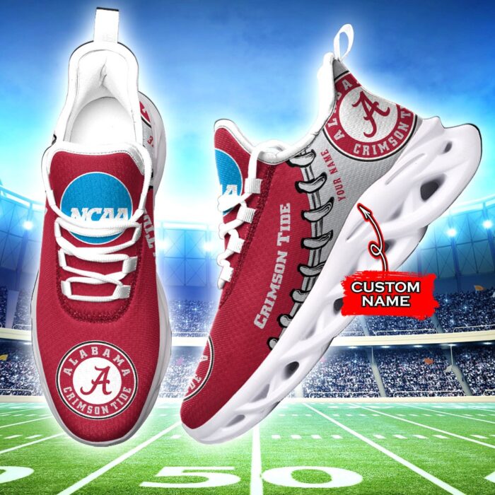 NCAA Alabama Crimson Tide Max Soul Sneaker Custom Name 85TK01