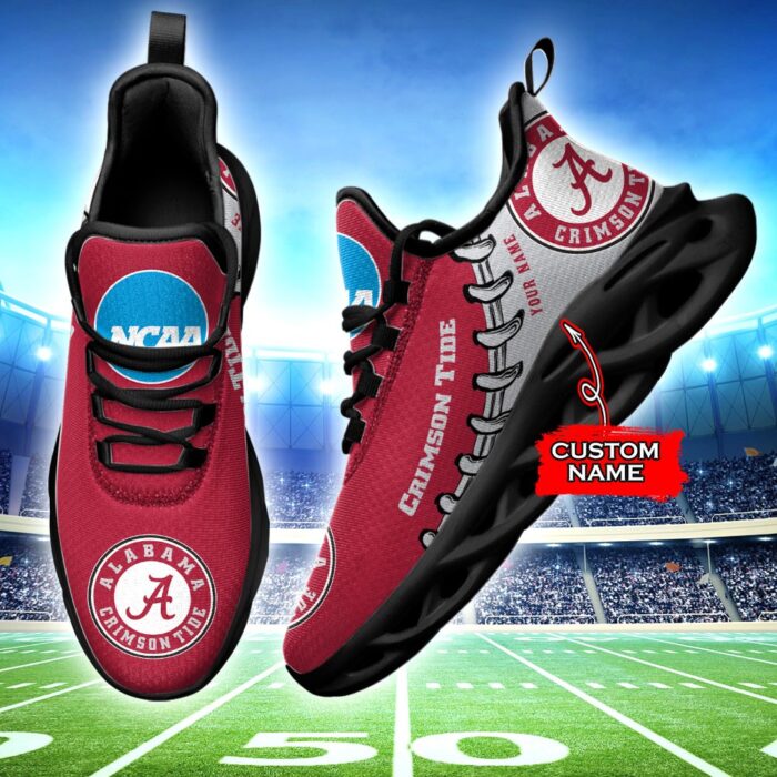 NCAA Alabama Crimson Tide Max Soul Sneaker Custom Name 85TK01