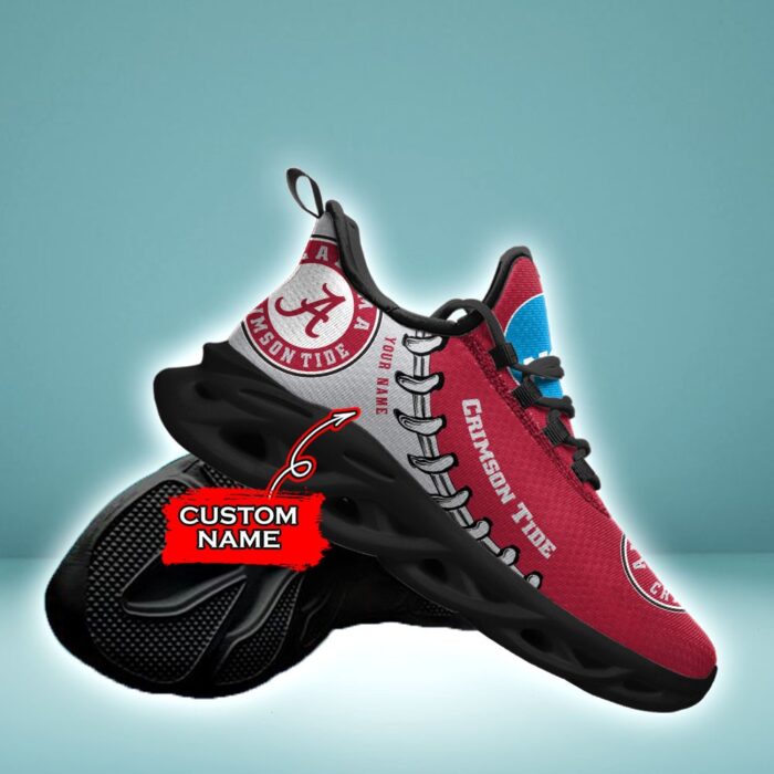 NCAA Alabama Crimson Tide Max Soul Sneaker Custom Name 85TK01