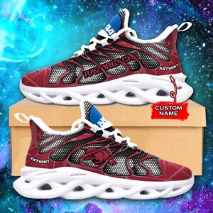 NCAA Arkansas Razorbacks Max Soul Sneaker Custom Name 48 M1