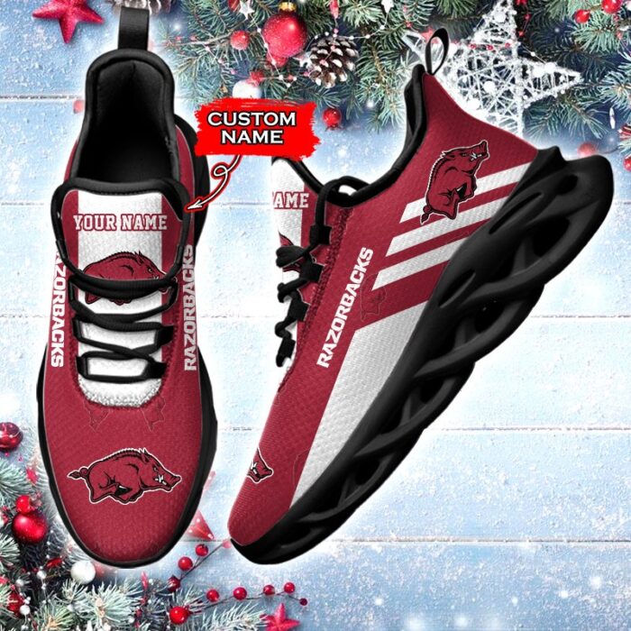 NCAA Arkansas Razorbacks Max Soul Sneaker Custom Name 67 M12HTN4337