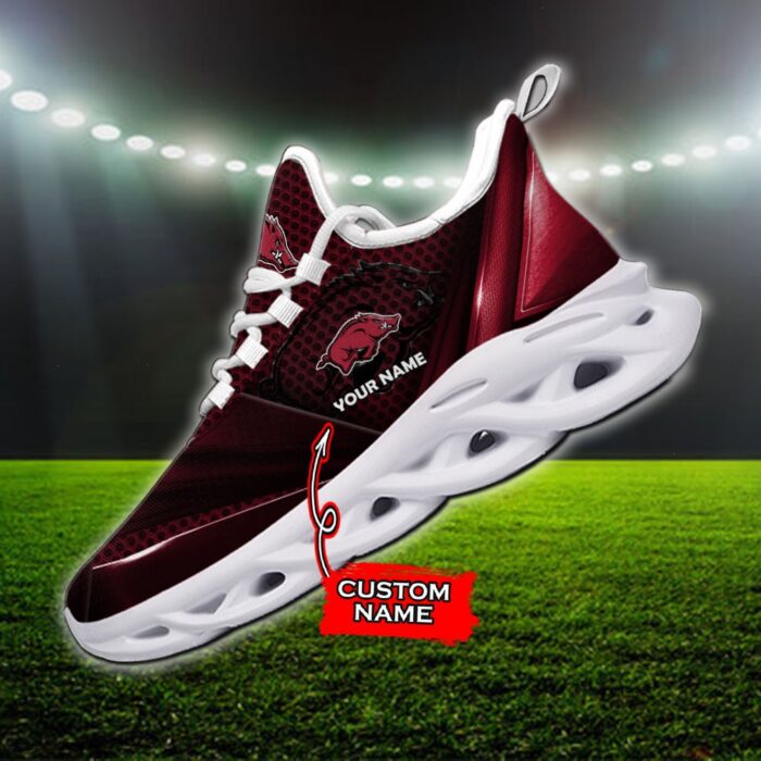 NCAA Arkansas Razorbacks Max Soul Sneaker Custom Name 89