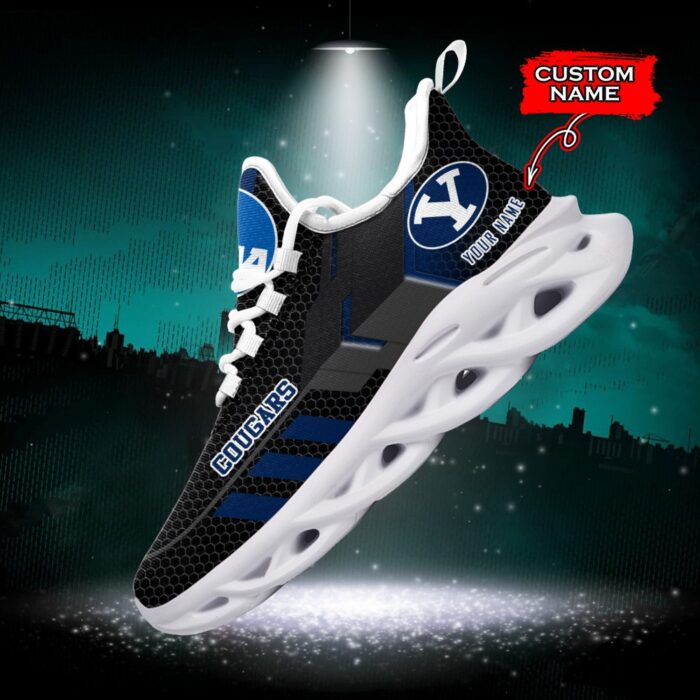 NCAA BYU Cougars Max Soul Sneaker Custom Name 43 M1RTT4186