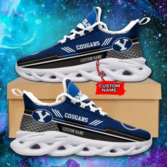 NCAA BYU Cougars Max Soul Sneaker Custom Name 47 M12RTT3724