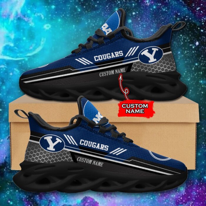 NCAA BYU Cougars Max Soul Sneaker Custom Name 47 M12RTT3724