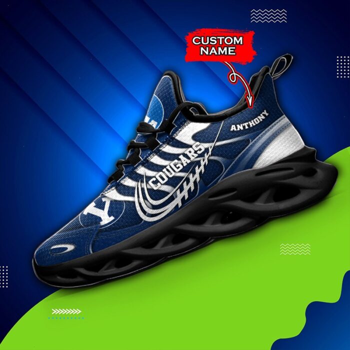 NCAA BYU Cougars Max Soul Sneaker Custom Name 65 M12HTN4311