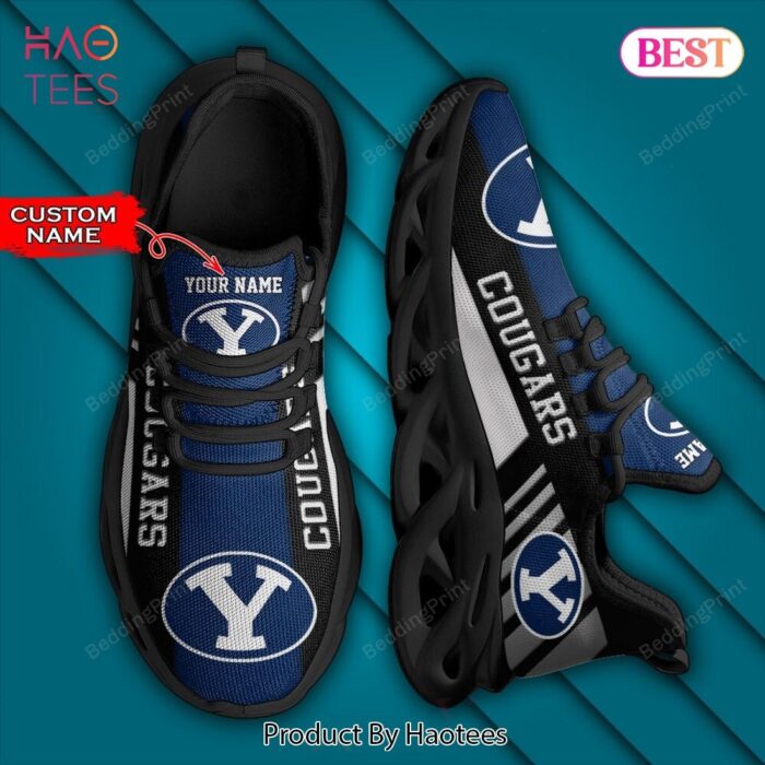 NCAA BYU Cougars Personalized Custom Name Max Soul Shoes