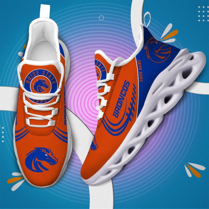 NCAA Boise State Broncos Max Soul Sneaker Custom Name 05 M12