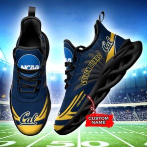 NCAA California Golden Bears 52 Max Soul Sneaker Custom Name 62RTT1589