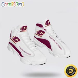 NCAA Central Michigan Air Jordan 13 Printed Logo JD 13