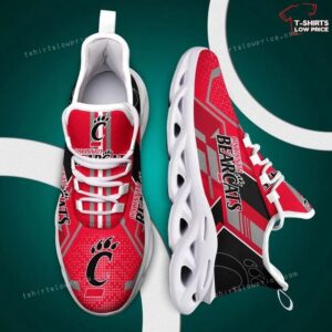 NCAA Cincinnati Bearcats Red Black Max Soul Sneakers Sport Shoes