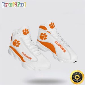 NCAA Clemson Air Jordan 13 Printed Logo JD 13