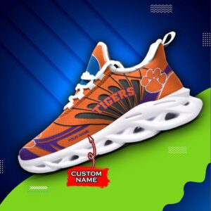 NCAA Clemson Tigers Max Soul Sneaker Custom Name 62HTN1945