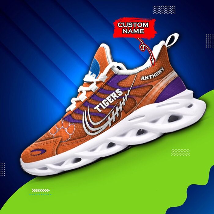 NCAA Clemson Tigers Max Soul Sneaker Custom Name 65 M12HTN4312