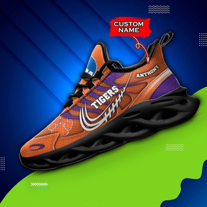 NCAA Clemson Tigers Max Soul Sneaker Custom Name 65 M12HTN4312