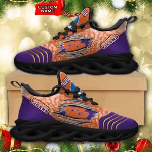 NCAA Clemson Tigers Max Soul Sneaker Custom Name 66 M12RTT6982