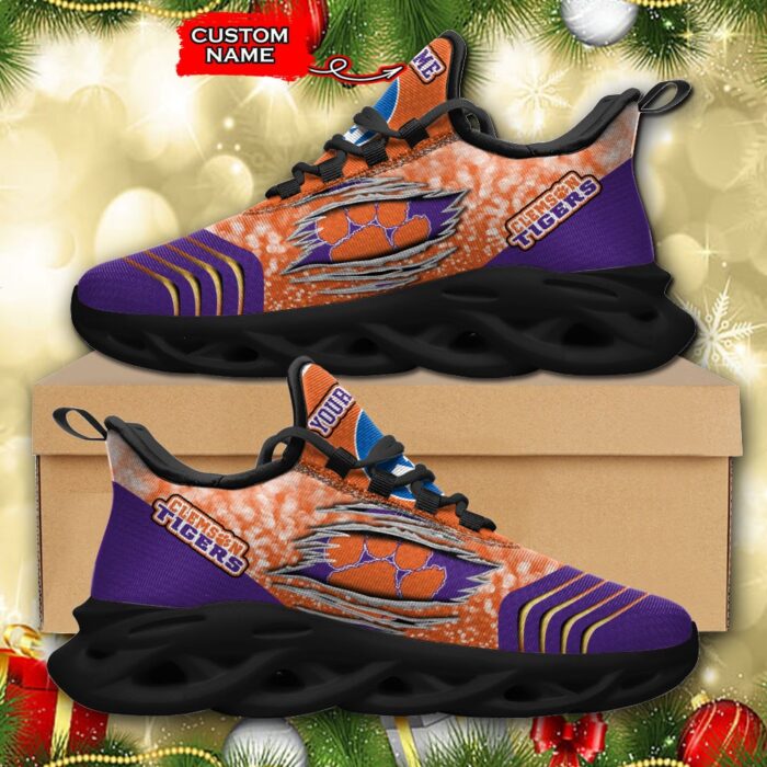 NCAA Clemson Tigers Max Soul Sneaker Custom Name 66 M12RTT6982