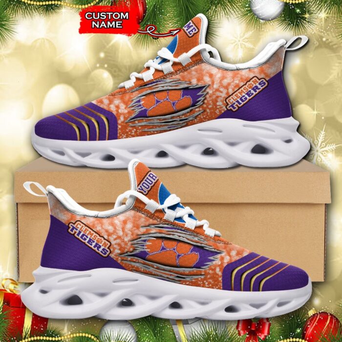 NCAA Clemson Tigers Max Soul Sneaker Custom Name 66 M12RTT6982