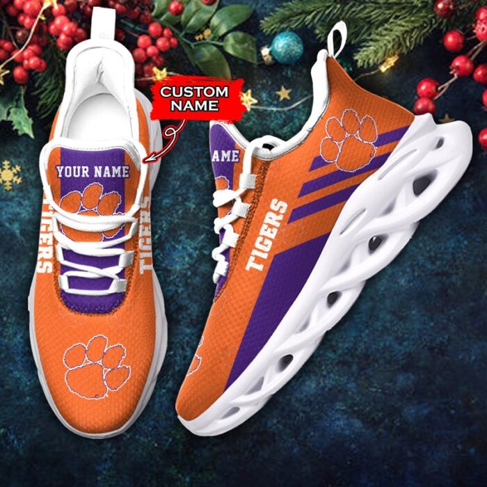 NCAA Clemson Tigers Max Soul Sneaker Custom Name 67 M12HTN4340