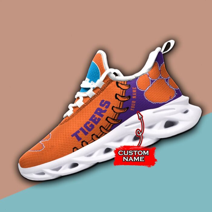 NCAA Clemson Tigers Max Soul Sneaker Custom Name 85TK05