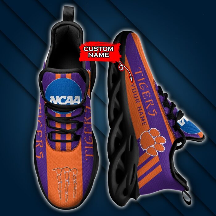 NCAA Clemson Tigers Max Soul Sneaker Custom Name Style 1HTN7020