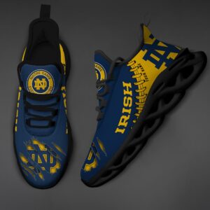 NCAA Custom name 02 Notre Dame Fighting Irish Personalized Max Soul Shoes