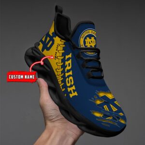 NCAA Custom name 02 Notre Dame Fighting Irish Personalized Max Soul Shoes