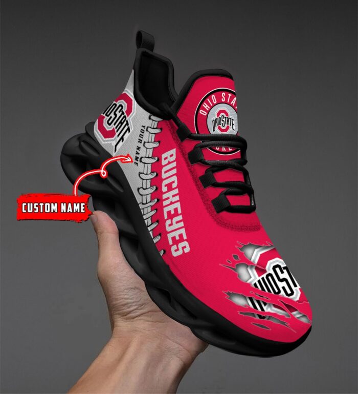 NCAA Custom name 04 Ohio State Buckeyes Personalized Max Soul Shoe