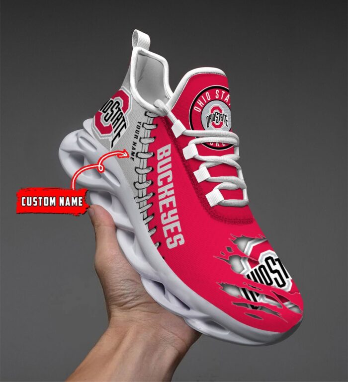 NCAA Custom name 04 Ohio State Buckeyes Personalized Max Soul Shoe