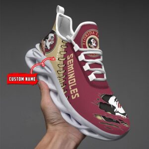 NCAA Custom name 07 Florida State Seminoles Personalized Max Soul Shoes