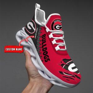 NCAA Custom name 08 Georgia Bulldogs Personalized Max Soul Shoes