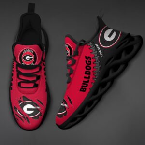 NCAA Custom name 08 Georgia Bulldogs Personalized Max Soul Shoes