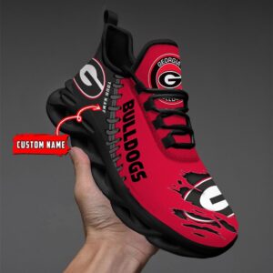 NCAA Custom name 08 Georgia Bulldogs Personalized Max Soul Shoes