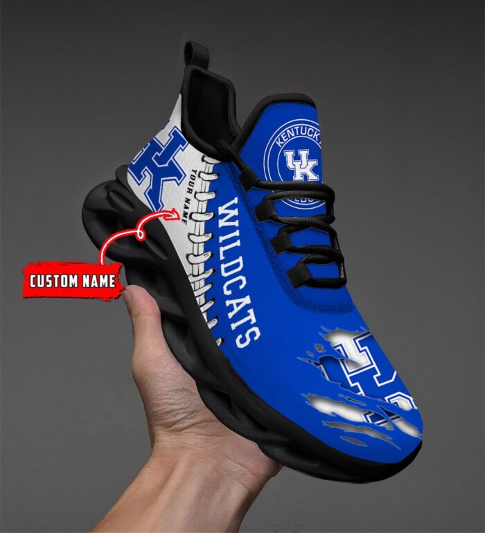 NCAA Custom name 12 Kentucky Wildcats Personalized Max Soul Shoes