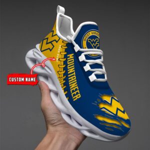 NCAA Custom name 14 West Virginia Mountaineers Personalized Max Soul Shoes