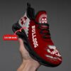 NCAA Custom name 16 Mississippi State Bulldogs Personalized Max Soul Shoes