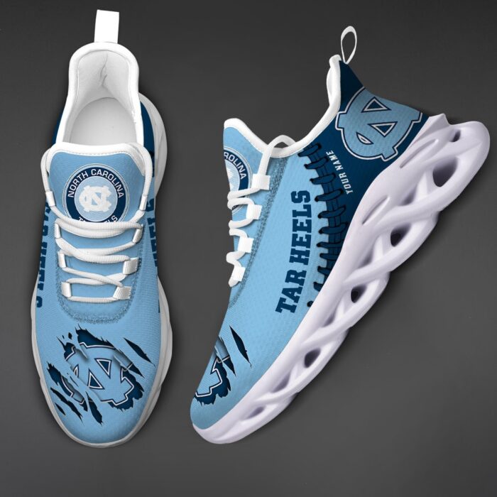 NCAA Custom name 20 North Carolina Tar Heels Personalized Max Soul Shoes